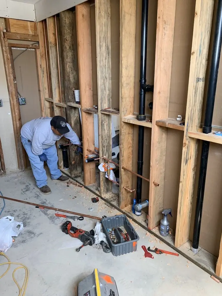 Commercial rough-in plumbing for Commercial Plumbing in Alexandria